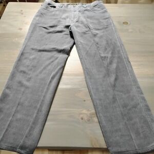 Tommy Bahama Pants Men's 38x32 Classic Fit Gray Fine Striped Silk Cotton